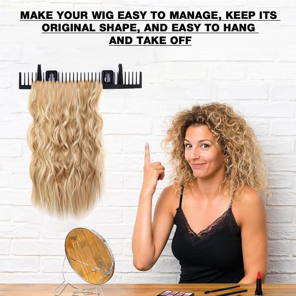MAYCREATE Hair Extension Wall Holder with Suction Cups for Salons and Home | Pack of 2 Organizer