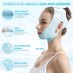 MAYCREATE Double Chin Reducer for 30 Minute Daily Use featuring Adjustable Jawline Lifting Strap | Firming Mask for Sleeping and Facial Sculpting