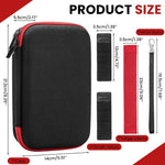 MAYCREATE Electric Shaver Storage Bag for Travel with Multi Compartments and Mesh Pocket 20x13x6cm