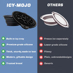 MAYCREATE Silicone Face Washing Basin 10.8 in for Travel and Home Use featuring Collapsible Design | Ideal for Ice Therapy and Skincare Routine