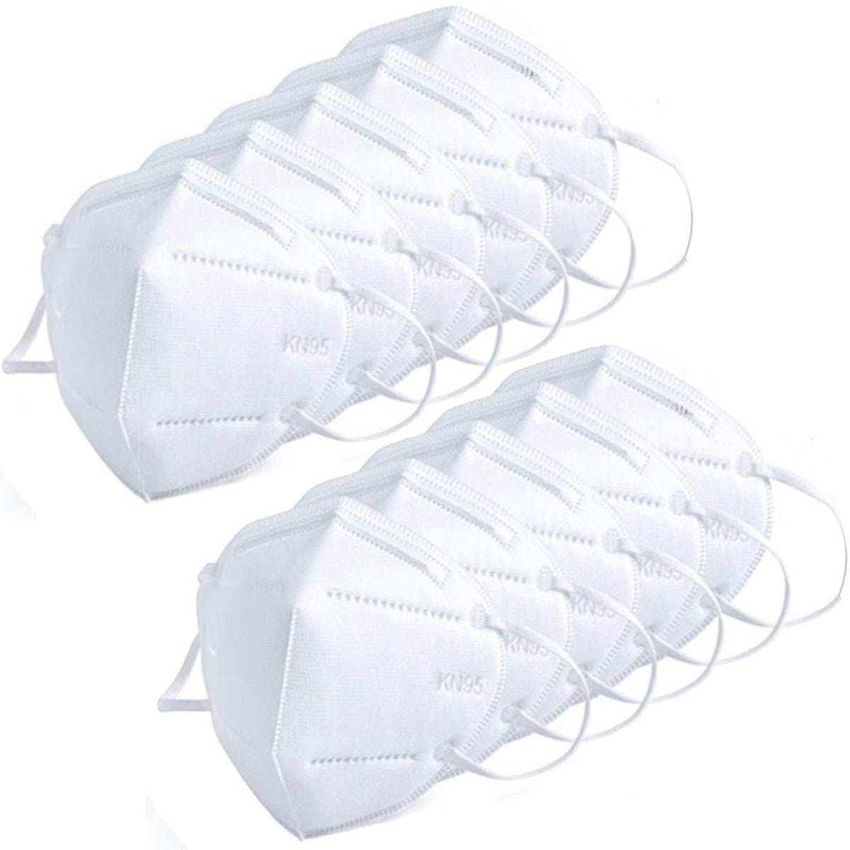 MAYCREATE KN95 Anti Pollution Mask - Re-usable, Non-woven with Melt Blown Layer - Pack of 10