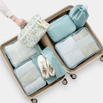 MAYCREATE Makeup Organizer Bag for Travel with Handle 25x15x16cm featuring Floral Cotton Design