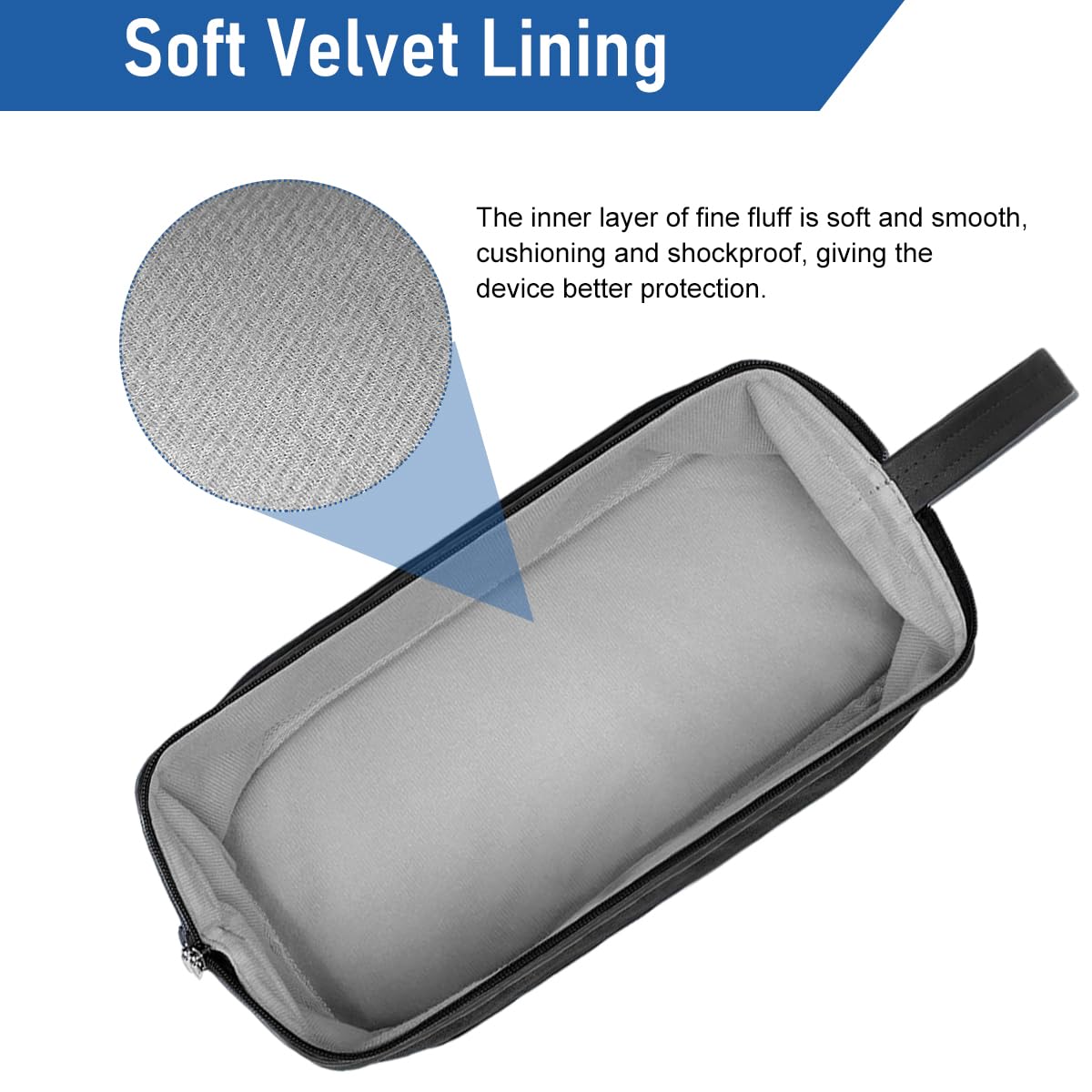 MAYCREATE Hair Tools Travel Bag for Dyson and Shark Flexstyle featuring 40x19x16cm Capacity | Waterproof Black Organizer