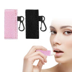 MAYCREATE Lipstick Holder Keychain Sleeves with Quick Release Buckle 2.6 x 6 cm Black & Pink for Women