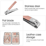 MAYCREATE Stainless Steel Nail Kit for Women featuring 18 Pieces with Travel Case | Manicure and Pedicure Set