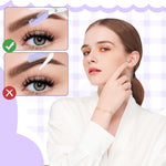 MAYCREATE Eyebrow Trimming Kit for Facial Hair Shaping with Folding Razor and PU Case | 3Pcs Stainless Steel Tools