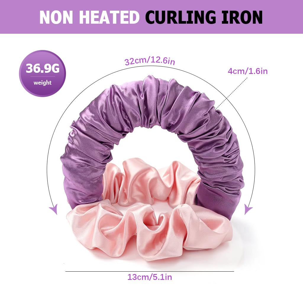 MAYCREATE Heatless Hair Curler for Overnight Curls with Satin Material | No Heat Damage for Women