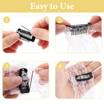 MAYCREATE Chunni Dupatta Fixing Clips for Saree and Shawl with Secure Pin Design | 3Pcs Stainless Steel in Silver Gold & Black