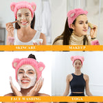 MAYCREATE Skincare Headband for Face Wash with Plush Water Absorbent Fabric | 3pcs Set for Women