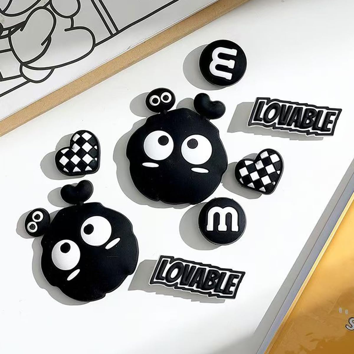 MAYCREATE Shoe Charms for Croc Clogs featuring 8PCS Cartoon Animal Design for Kids and Women