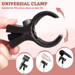 MAYCREATE Tripod Floor Holder for Hair Dryer with 75–105cm Adjustable Height and 180° Rotatable Clamp | Aluminum Alloy Hands Free Styling Stand