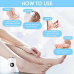 MAYCREATE Electric Foot Callus Remover for Pedicure Care with 3 Speeds and Pressure Sensor | USB Rechargeable Stainless Steel Tool