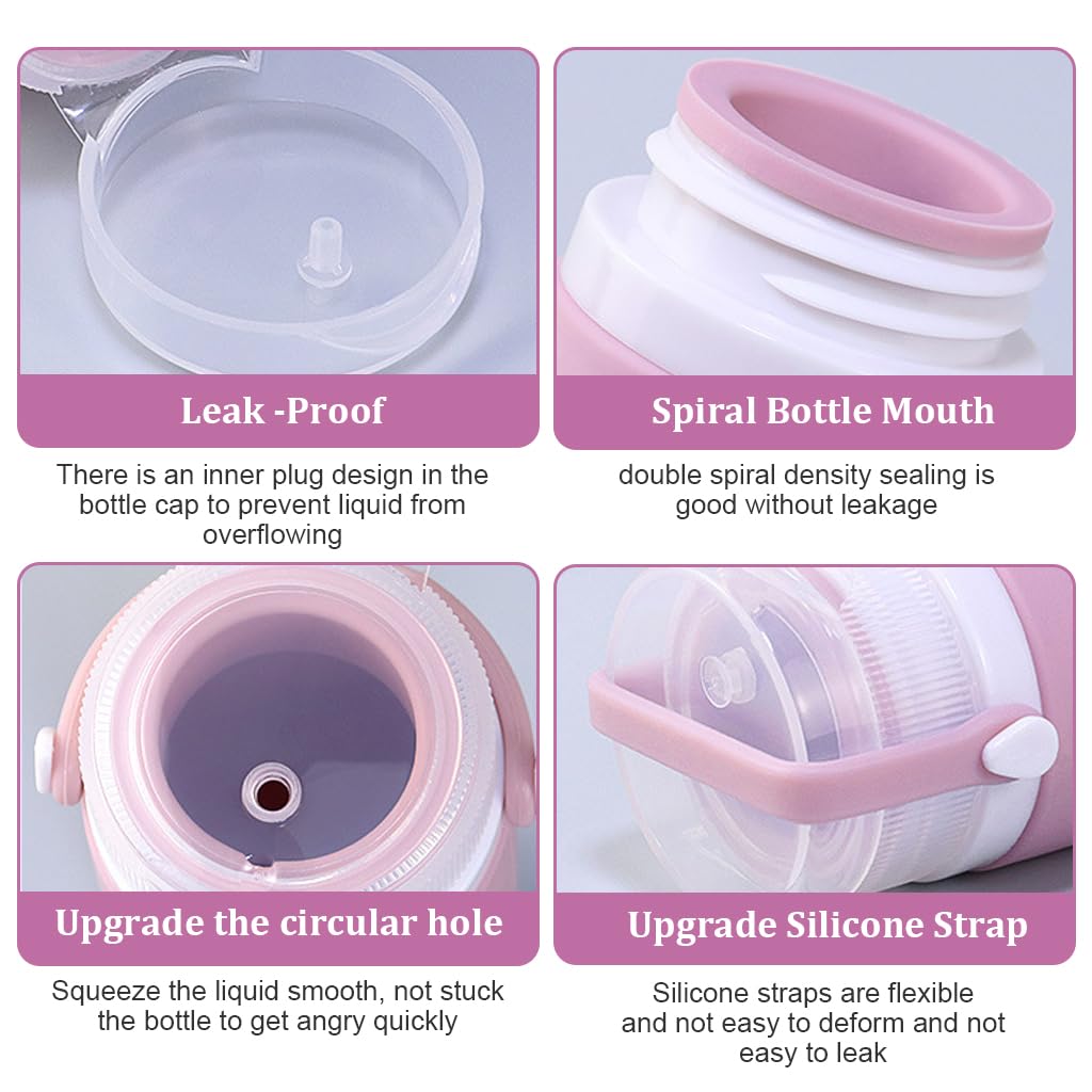 MAYCREATE Travel Bottles Set for Toiletries with 10pcs Refillable BPA-Free Plastic Containers | Compact Carry Box for Air Travel