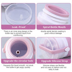 MAYCREATE Travel Bottles Set for Toiletries with 10pcs Refillable BPA-Free Plastic Containers | Compact Carry Box for Air Travel