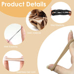 MAYCREATE Hair Styling Tool Kit with 1000 Hair Elastics and 4 Styling Tools | Multi Color Set