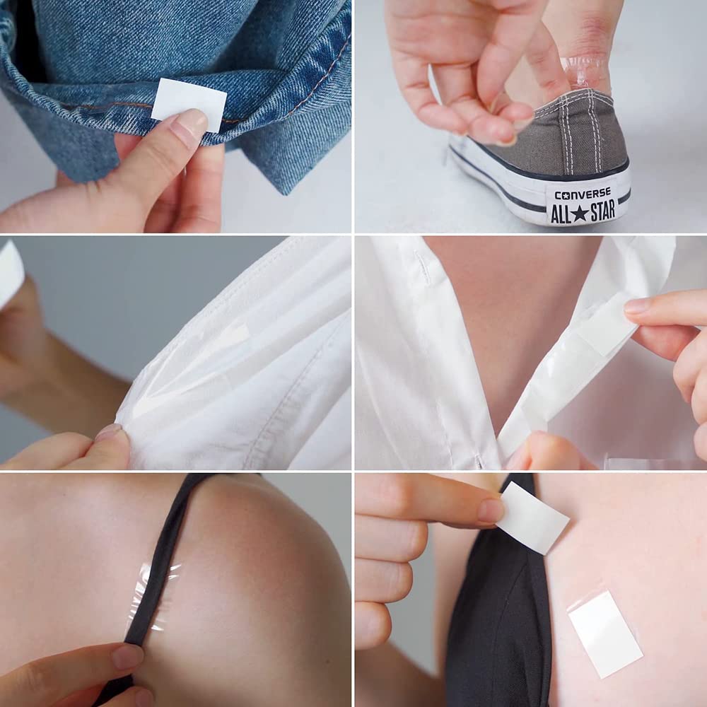 MAYCREATE Hasthip 36Pcs Double Sided Tape For Clothes Bra Stickers One-Off Body Skin Tape,Invisible Clear Bra Clothing Tape Strips 18X85Mm(Fabric & Skin Friendly)