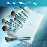 MAYCREATE Makeup Brush Set for Beginners and Artists with 14 Pcs & Wooden Handles | Soft Synthetic Bristles