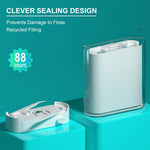 MAYCREATE Dental Floss Picks Dispenser with Automatic Pop Up Case 88 Count for Adults | Toothpick and Flosser Holder for Clean Teeth