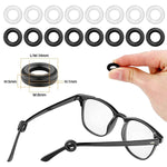 MAYCREATE Eyeglasses Retainers Set for Sport and Study with 10 Pairs Nose Pads | Silicone Anti Slip Temple Grips