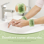 MAYCREATE Headband for Face Wash Set of 3pcs with Water Absorbent Plush for Women | Skincare and Makeup