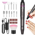 MAYCREATE Nail Drill Machine for Manicure and Pedicure with 20000rpm Speed and 25pcs Bits | Portable Electric Filer for Acrylic Gels and Callus Removal