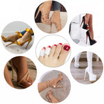 MAYCREATE Toe Separator for Women with Soft SEBS Gel Caps 10 pcs | Washable and Cuttable Protectors