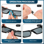 MAYCREATE Eyeglasses Retainers Set with Anti Slip Silicone Nose Pads | 50PCS Comfort Ear Hooks for Glasses