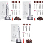 MAYCREATE Nail Drill Machine for Acrylic and Gel Nails with 12 Bits 6 Speeds USB Rechargeable