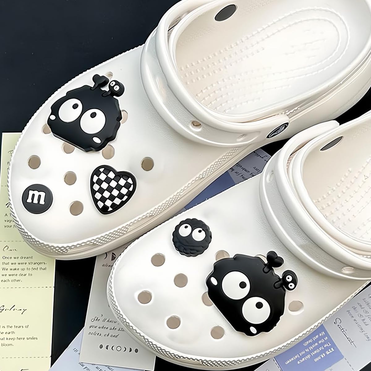 MAYCREATE Shoe Charms for Croc Clogs featuring 8PCS Cartoon Animal Design for Kids and Women