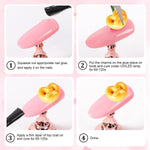 MAYCREATE 3D Cartoon Nail Charms for DIY Nail Art with 12 Styles and Resin Design | Includes Storage Box