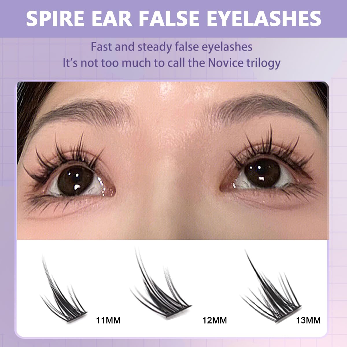 MAYCREATE False Eyelash Extensions Kit featuring 160 pcs lash clusters in 11–13 mm for home use
