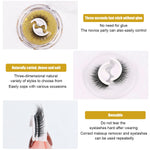 MAYCREATE False Eyelashes for Daily and Party Wear featuring Self Adhesive 11mm Design | Soft Black Faux Lashes for Women