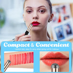 MAYCREATE Silicone Lip Balm Brush Set for Lipstick and Gloss Application with Lid | 2pcs Reusable Black Makeup Tool