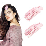 MAYCREATE Hair Volume Clips for Instant Lift with 5 Tong Design and Ergonomic Handle | 2 Pack Pink