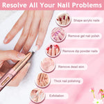 MAYCREATE Electric Nail Trimmer for Manicure and Pedicure with 5 Bits and 2 Speeds | USB Rechargeable