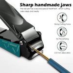 MAYCREATE Nail Clippers Set for Travel with 10×7×0.2cm Case featuring Anti Splash Slot and Nail File