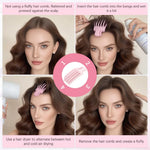MAYCREATE Hair Volume Clips for Instant Lift with 5 Tong Design and Ergonomic Handle | 2 Pack Pink