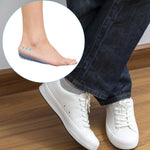 MAYCREATE Heel Lift Inserts for Heel Pain Relief with Massaging Gel Cushion 0.59 in | Silicone Heel Cups for Women and Men