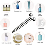 MAYCREATE Face Roller for Glowing Skin featuring 4D Four Wheel Design and Ergonomic Handle