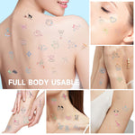 MAYCREATE Temporary Tattoo Stickers for Women and Girls with 8 Sheets Cute Kawaii Designs | Easy to Apply and Remove