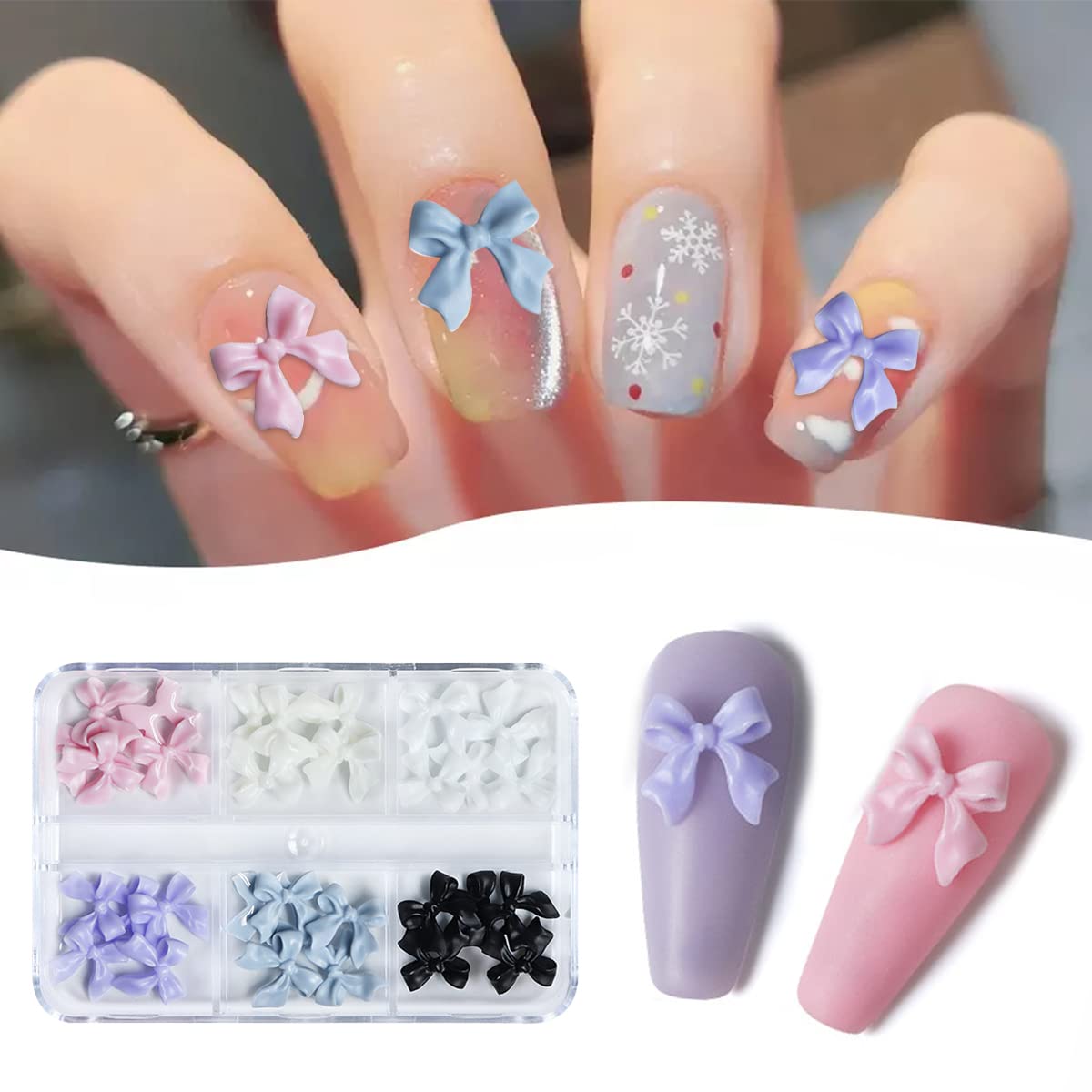 MAYCREATE® 12 Grids Flower Nail Glitter Sequins Mixed Colorful Floral Nail Flakes Spring Floral Nail Glitter Charms 3D Holographic Design Flower Nail Art Glitter for Women Manicure