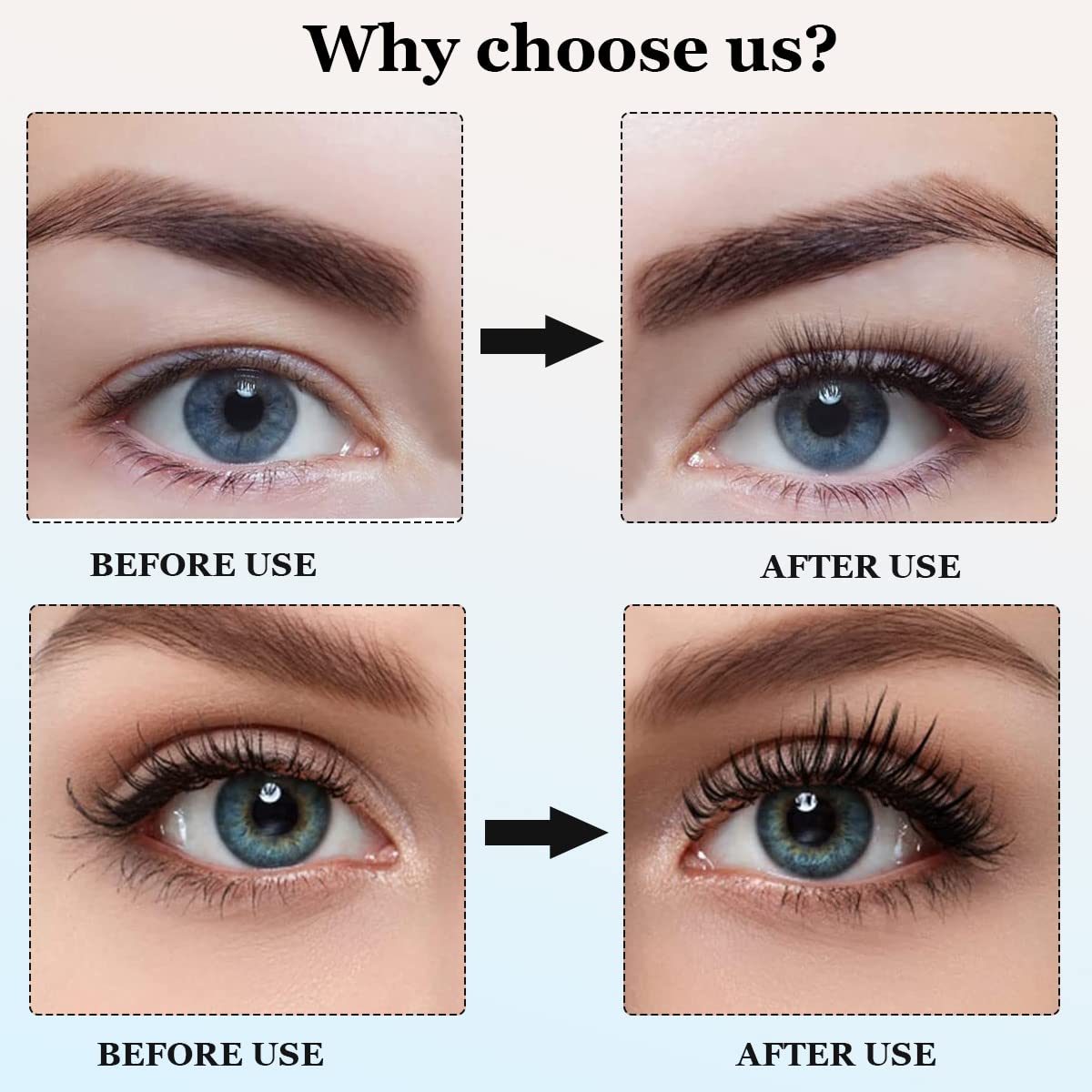 MAYCREATE False Eyelashes for Daily and Party Look with Self-Adhesive 3D Design | 2 Pairs 10mm Black