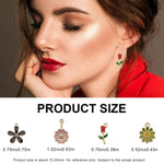 MAYCREATE® 60pcs Assorted Gold Plated Enamel Pendants, Floral Themed Flower Charms for Jewelry, Bracelet, Earring, Necklace, Keychain DIY Jewelry Accessories Charms