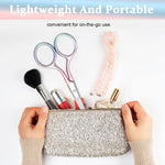 MAYCREATE Eyebrow Hair Grooming Scissors for Facial and Nose Hair 3.9 in | Stainless Steel Curved Blade