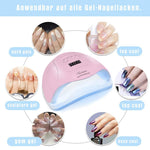 MAYCREATE UV LED Nail Lamp for Fast Gel Drying with 36 Light Beads & 4 Timer Settings | Pink