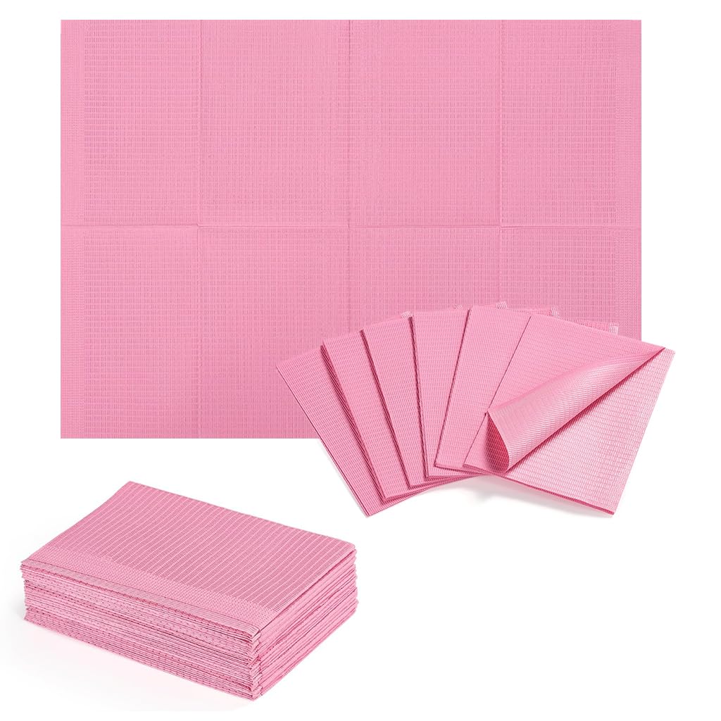 MAYCREATE Disposable Nail Art Table Towels for Salons with Waterproof Absorbent Pads 45.7x32.4 cm | 20 Sheet Set