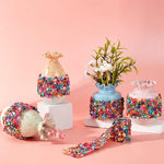 MAYCREATE Self Adhesive Rhinestone Ribbon for DIY Crafts and Wedding Decoration | 4 Rolls 0.78 inch Crystal Tape