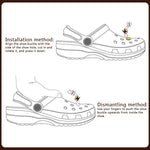 MAYCREATE Shoe Charms for Croc Clogs featuring 8PCS Cartoon Animal Design for Kids and Women