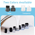 MAYCREATE High Heel Protectors for Walking on Grass with Antislip Base 8 Pairs 4 Sizes | PVC Heel Caps
