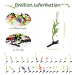 MAYCREATE Hair Clips for Women with 30 Floral Plant Designs and Metal Pins | Cute Gift Set